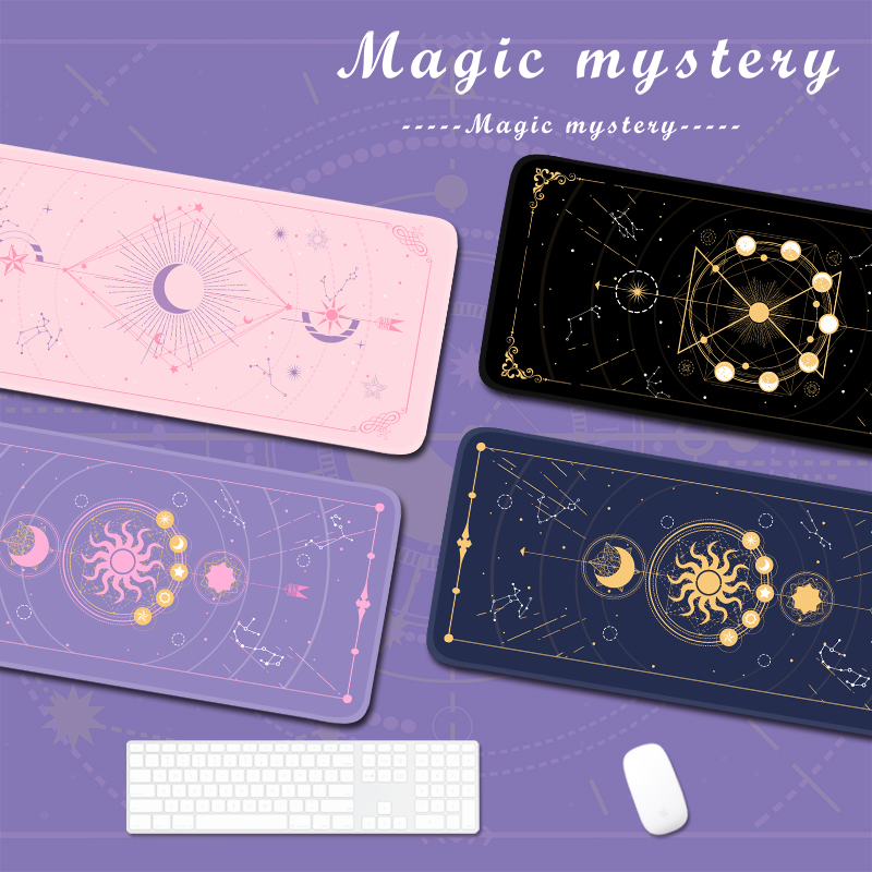 Gaming Accessories Desk - Magic Moon Star viola Extra Large
