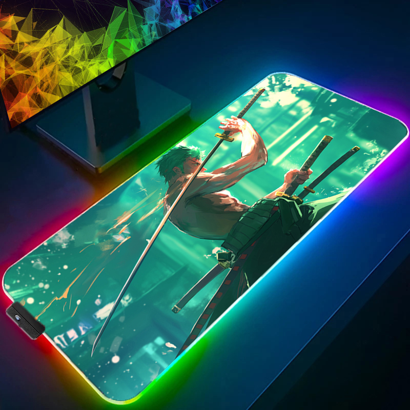 ONE PIECE Zoro Mouse Pad RGB A - Gaming Accessories Desk recensione e prezzo