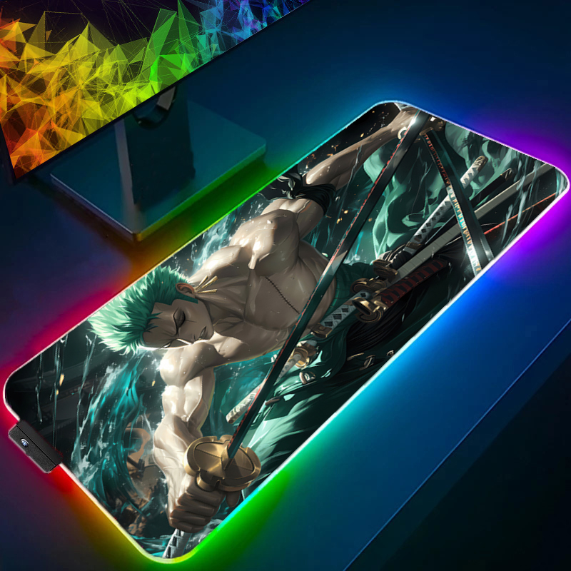 ONE PIECE Zoro Mouse Pad RGB A - Gaming Accessories Desk recensione e prezzo